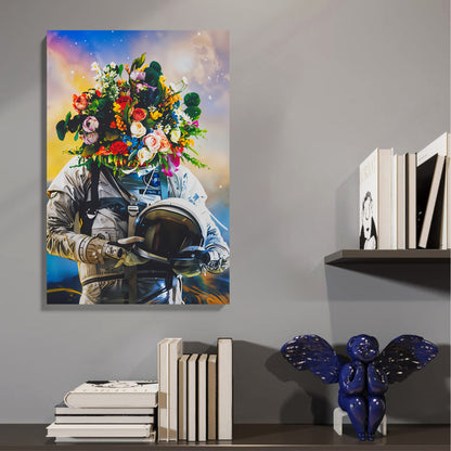 Astronaut Bloom Canvas