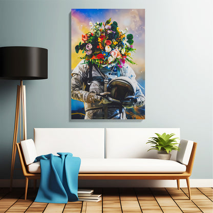 Astronaut Bloom Canvas