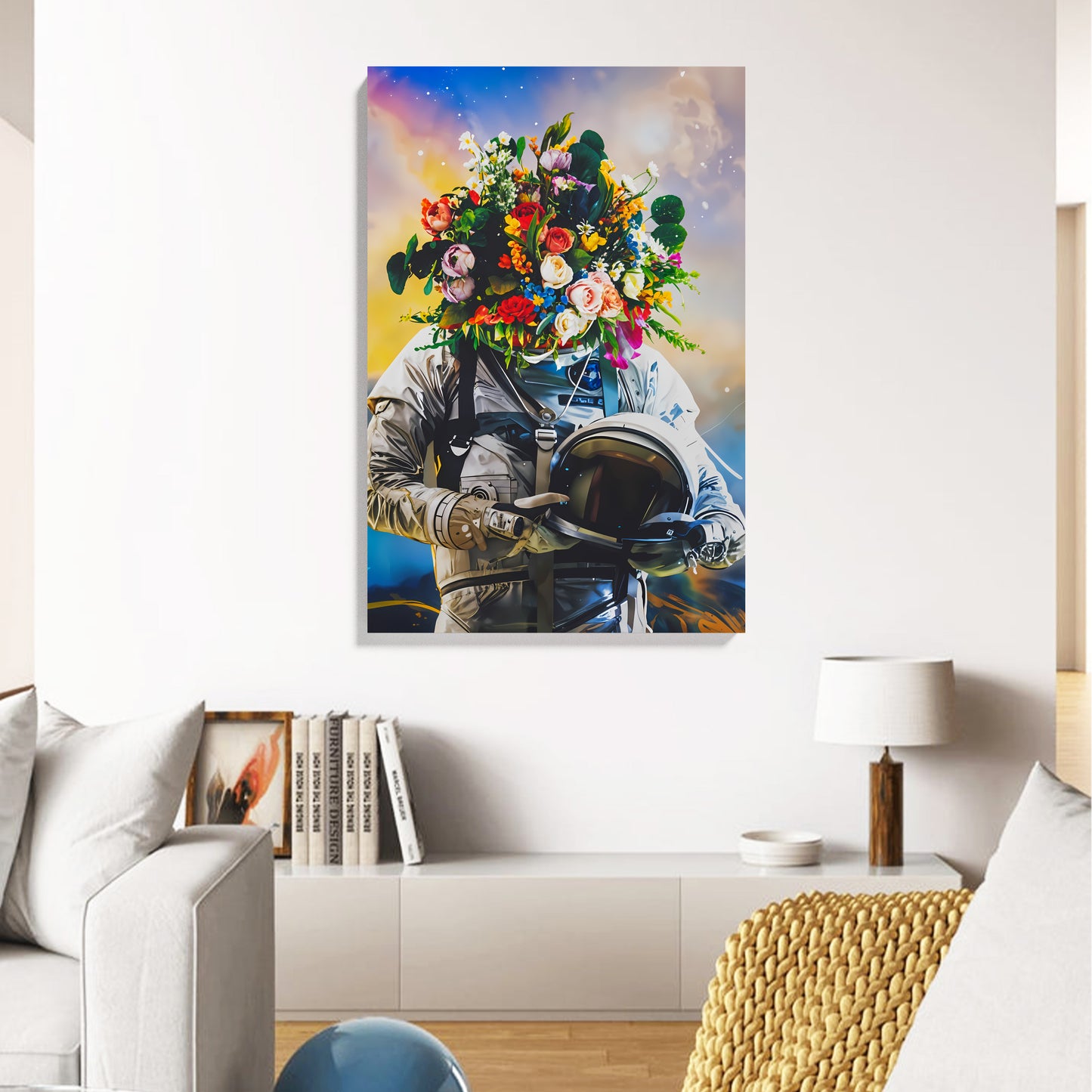 Astronaut Bloom Canvas
