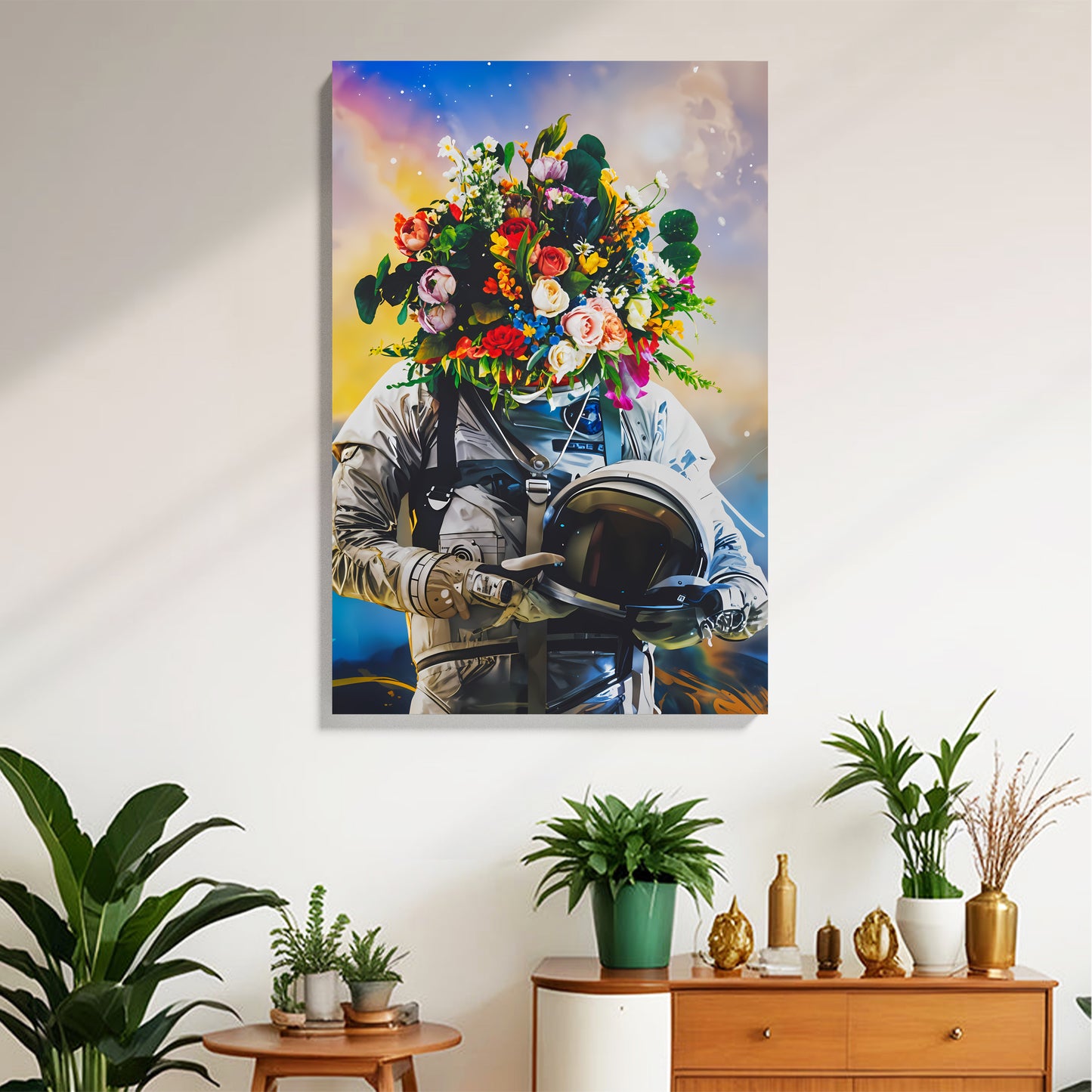 Astronaut Bloom Canvas
