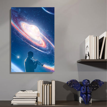 Cosmic Music Universe Canvas