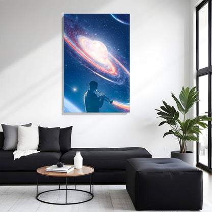 Cosmic Music Universe Canvas