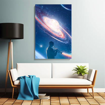 Cosmic Music Universe Canvas