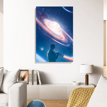 Cosmic Music Universe Canvas