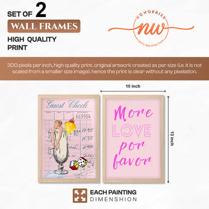Pink Pop Wall Art Set