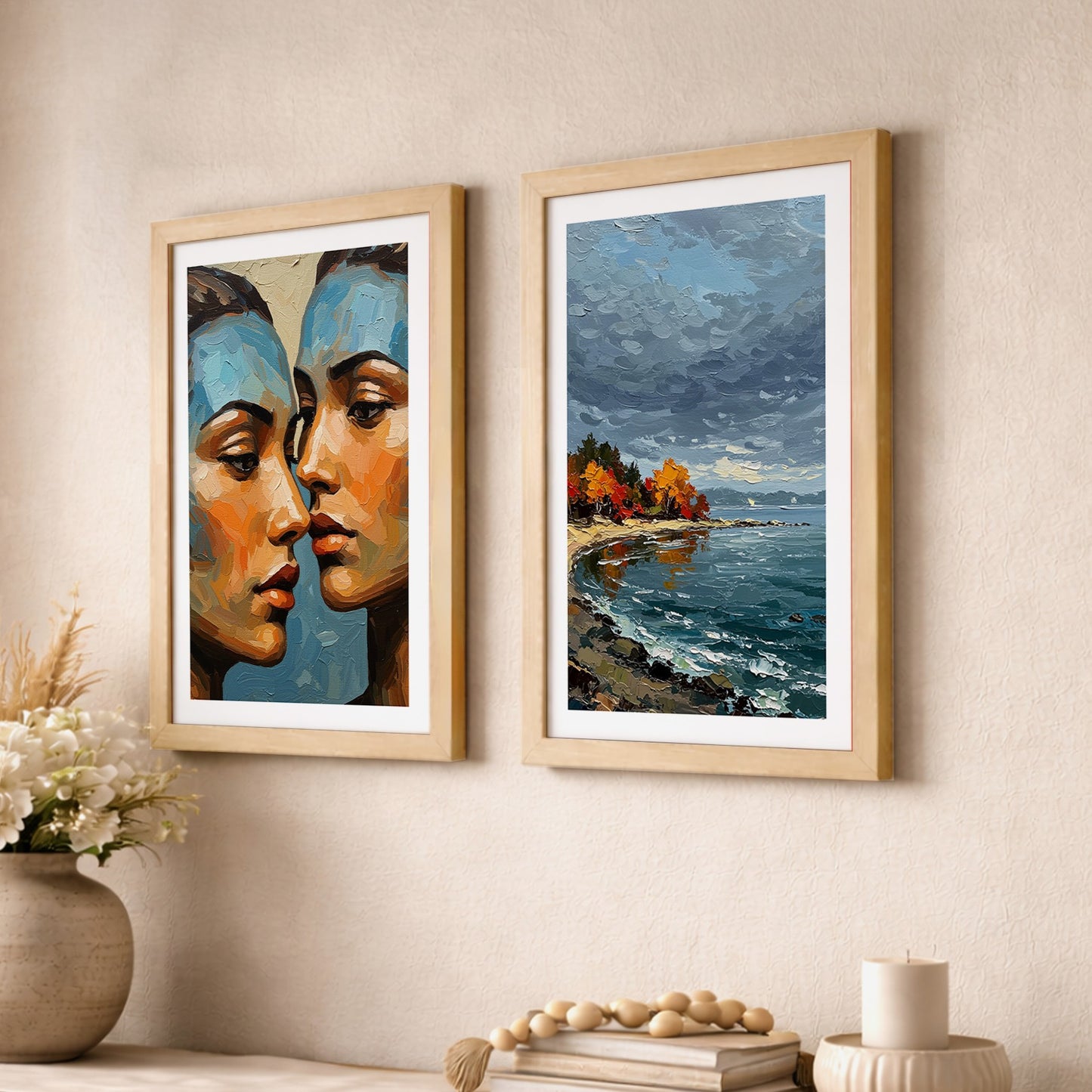 Portrait & Seascape Framed Set