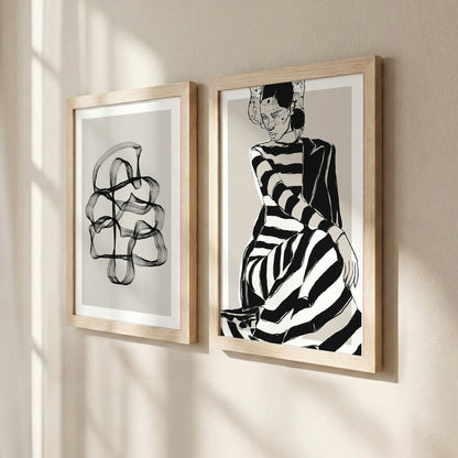 Monochrome Elegance Wall Art Set