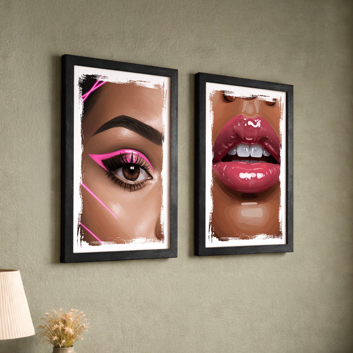 Glam Beauty Wall Art Set