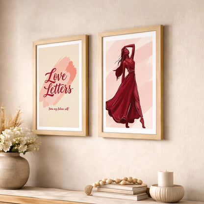 Love Letters Boho Wall Art Set