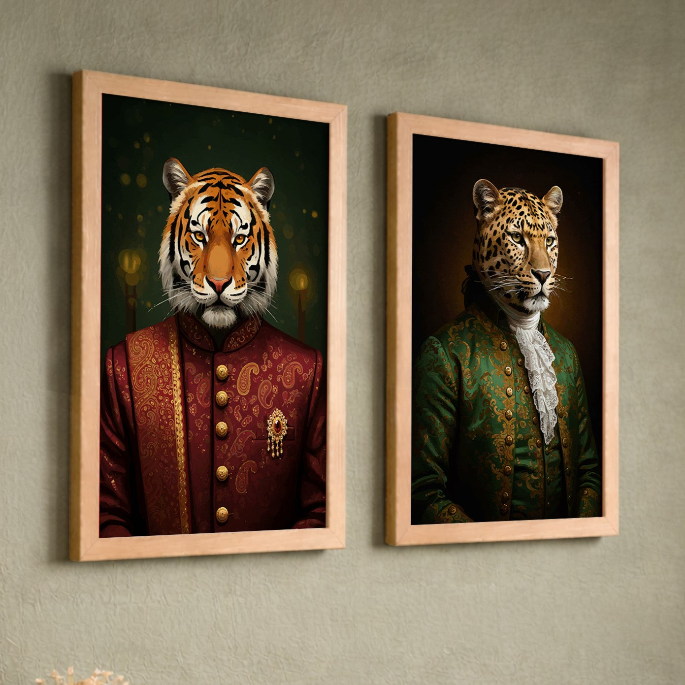 Royal Wild Portrait Wall Art Set