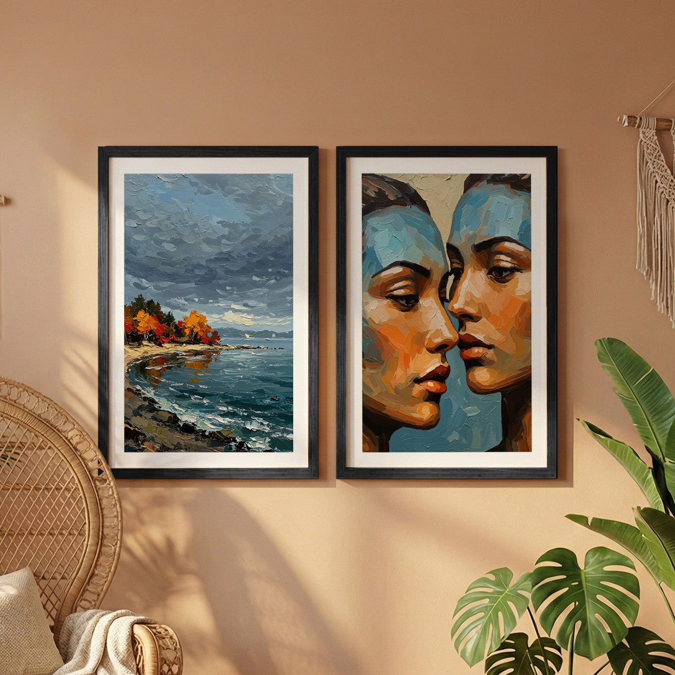 Portrait & Seascape Framed Set