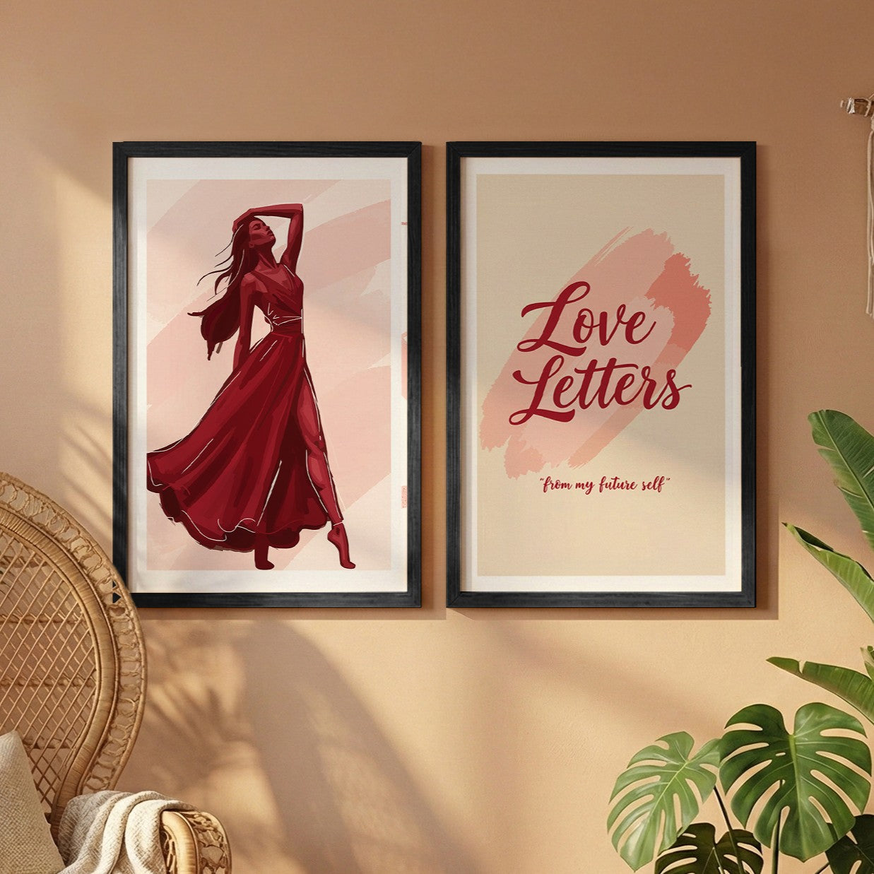 Love Letters Boho Wall Art Set