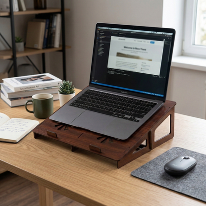 Portable Wooden Laptop Stand