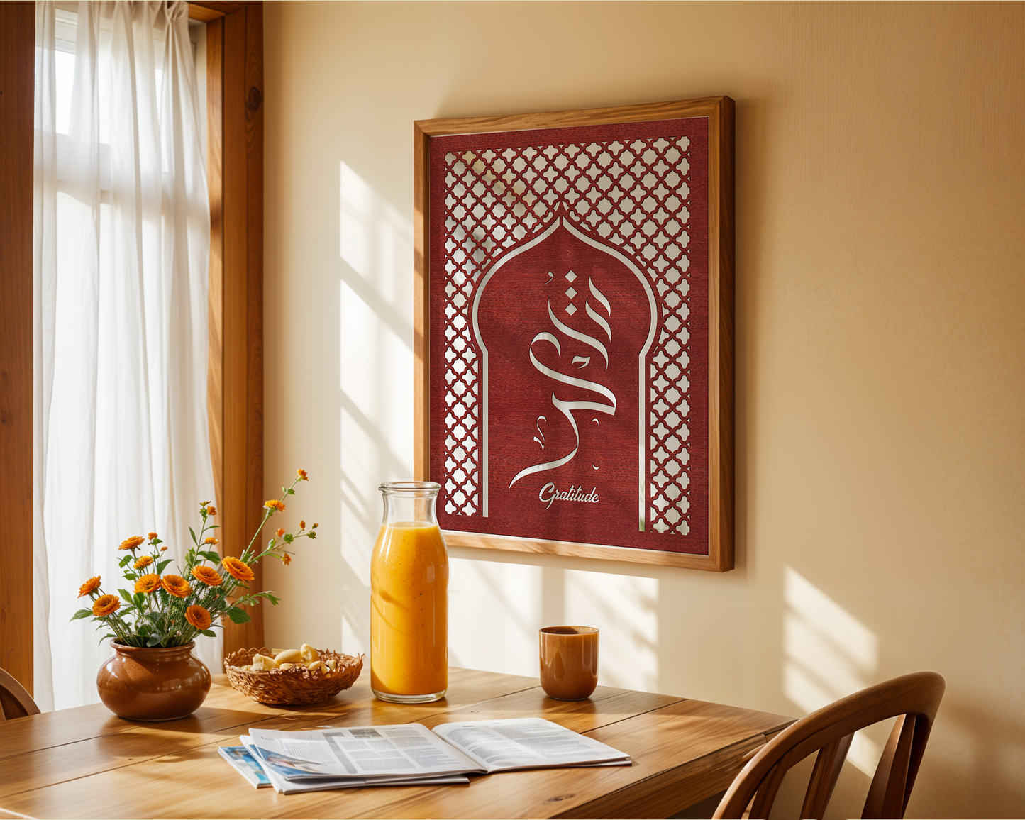 Gratitude Arabic Wall Art