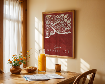 Shukr Gratitude Wall Art