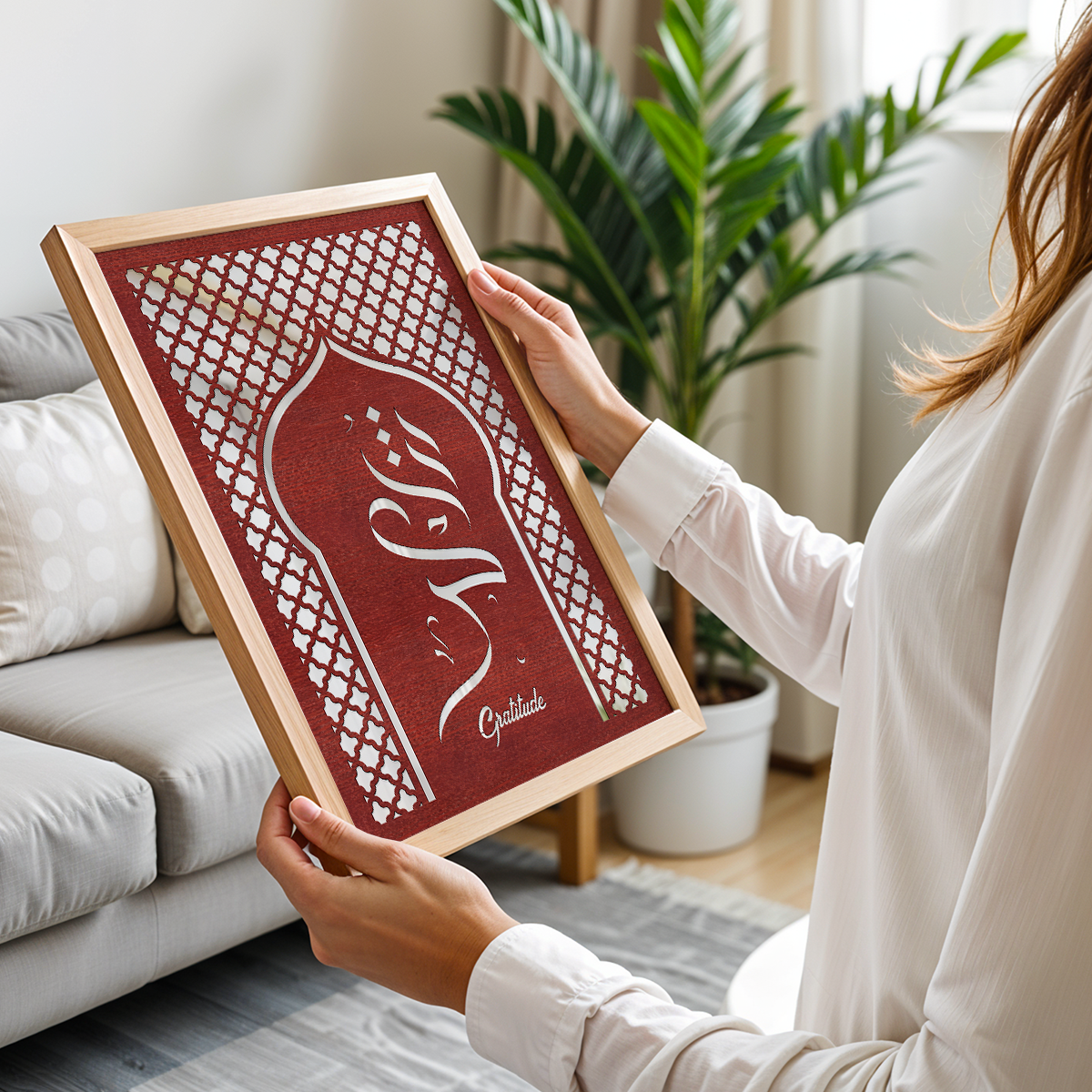 Gratitude Arabic Wall Art