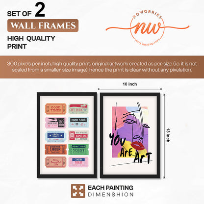 Pop Art Expression Wall Art Set