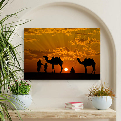 Desert Sunset Wall Canvas