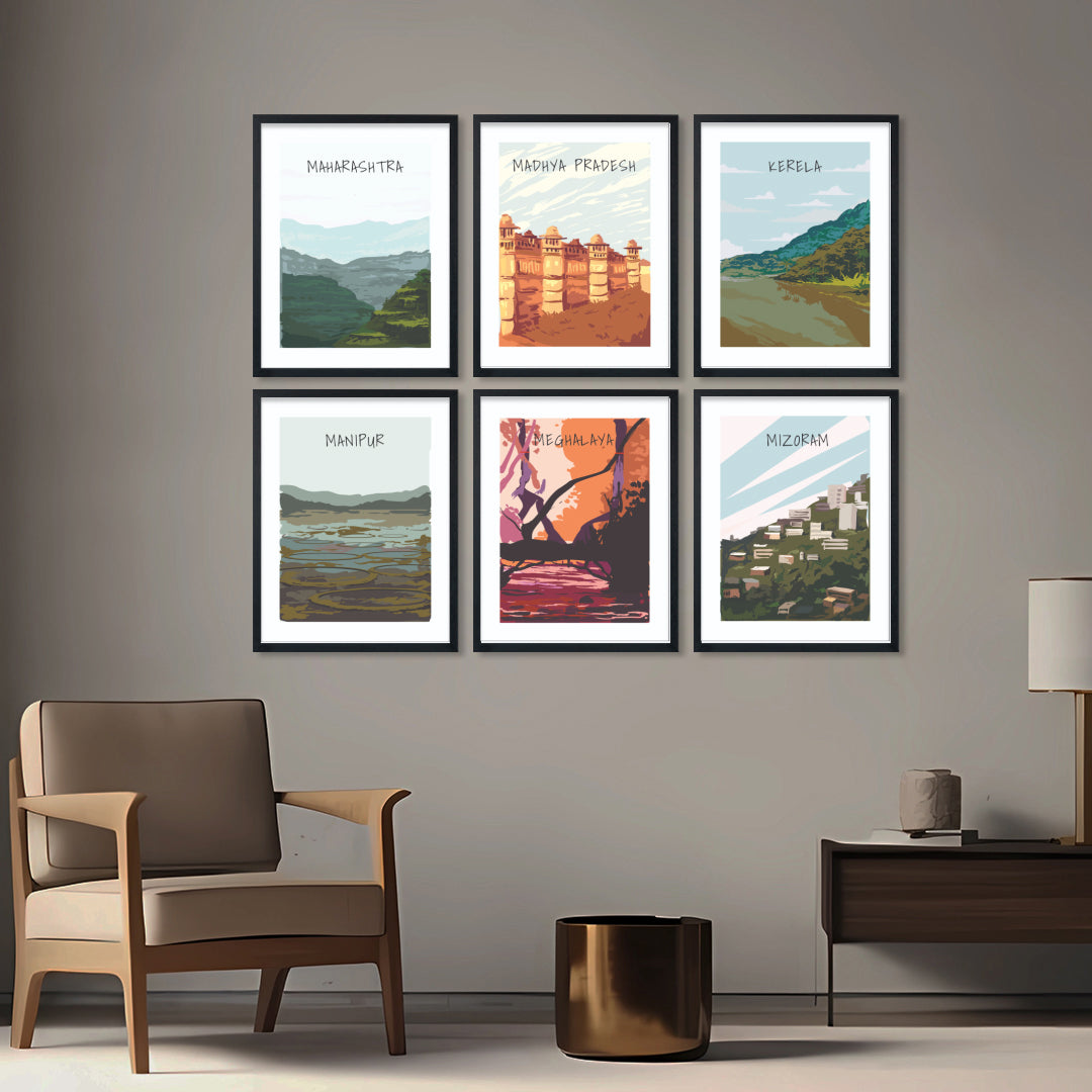 Incredible India Wall Frame Set