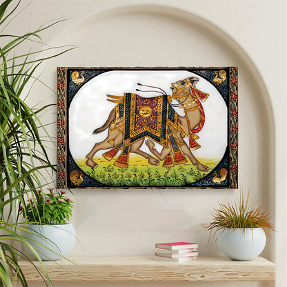Decorated Camel Wall Canvas
