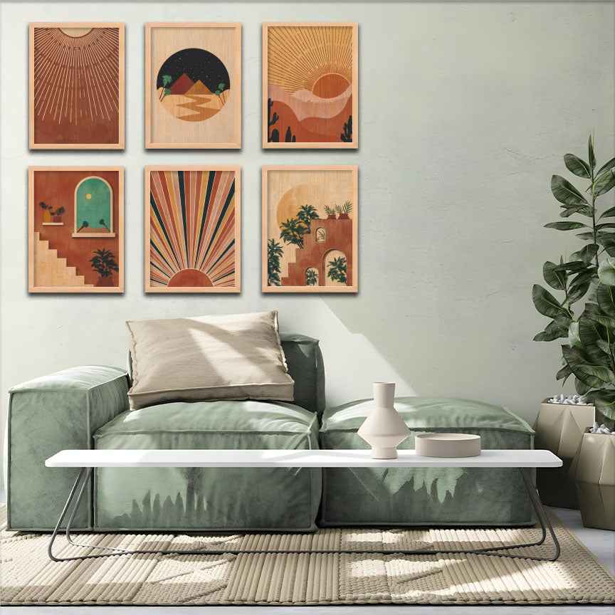 Retro Horizon Wall Frame Set