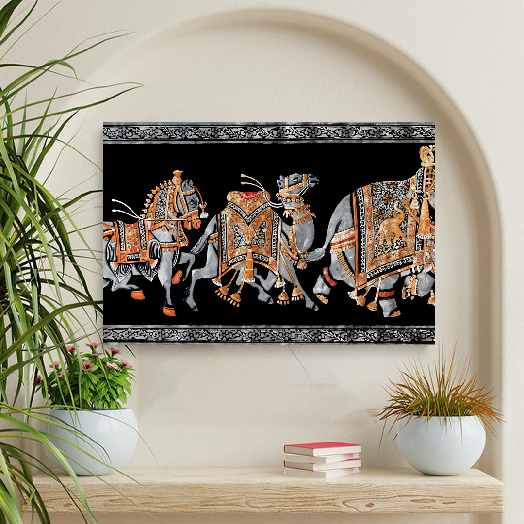 Royal Procession Wall Canvas