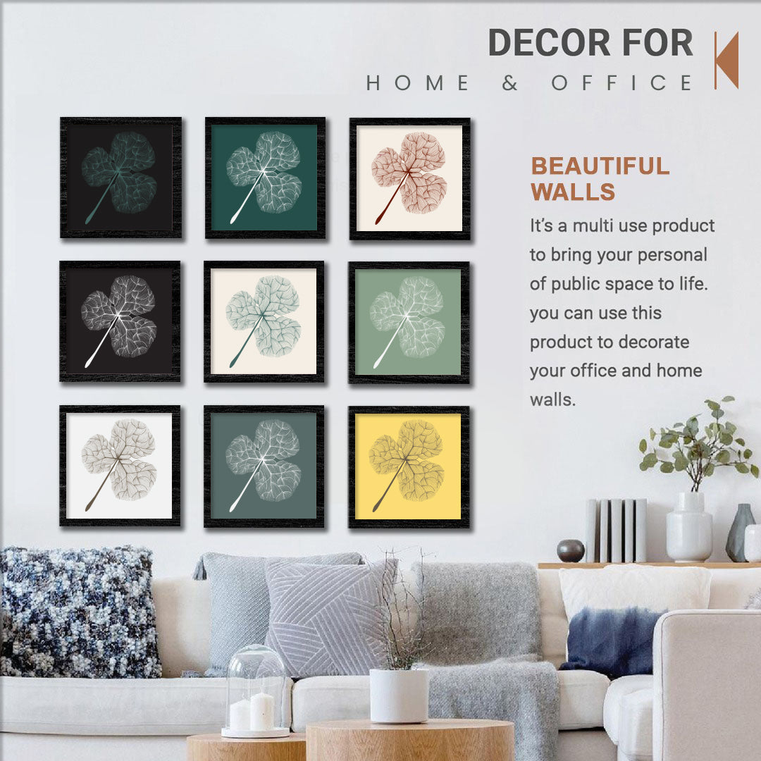 Aesthetic Leaf Illustration Wall Frame Set