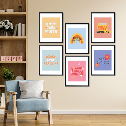 Colorful Motivational Wall Frame