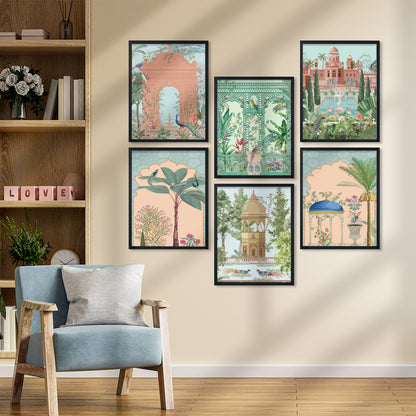 Mughal Garden Wall Frame Set