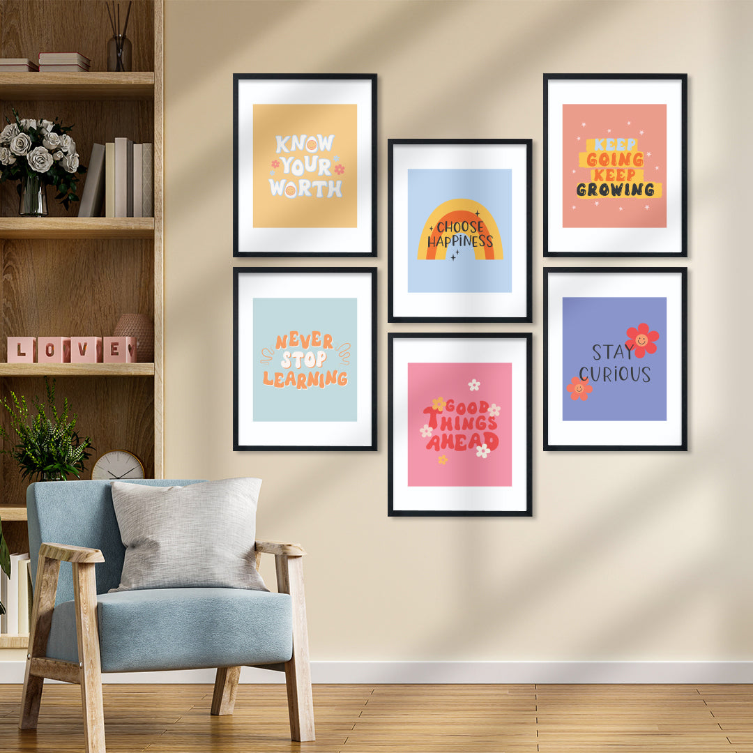 Colorful Motivational Wall Frame
