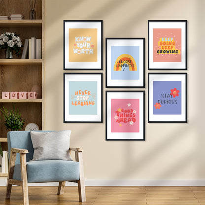 Colorful Motivational Wall Frame