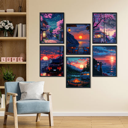 Golden Hour Adventure Art Frame Set