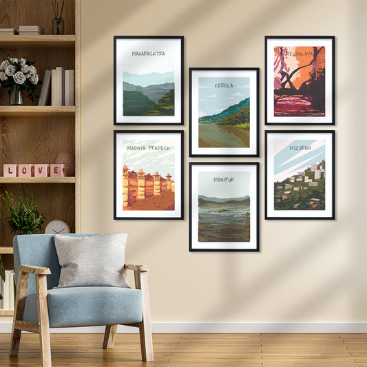 Incredible India Wall Frame Set