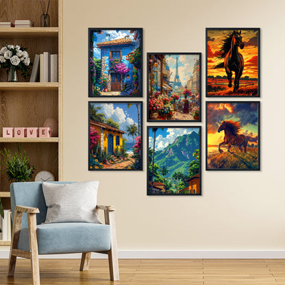 Adventure Streets & Stallion Art Frame Set