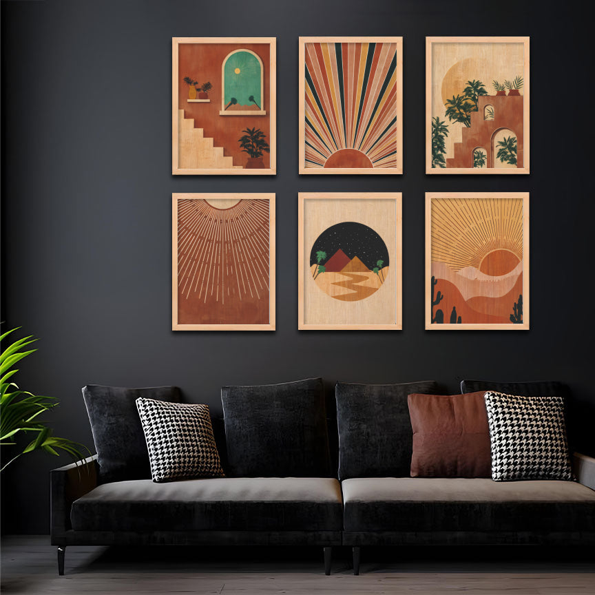 Retro Horizon Wall Frame Set