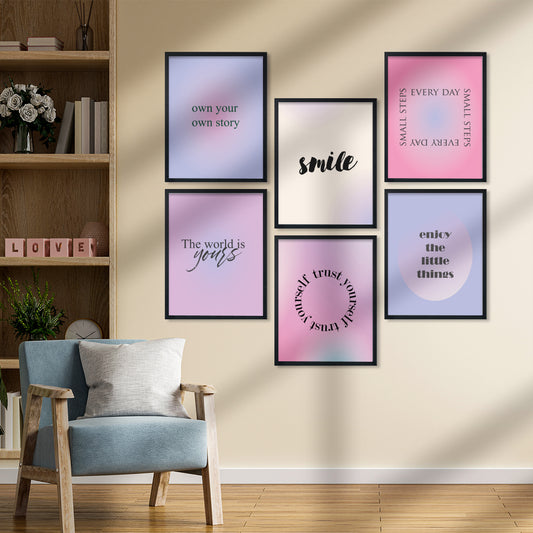 Pastel Inspiration Gallery Wall Frame Set