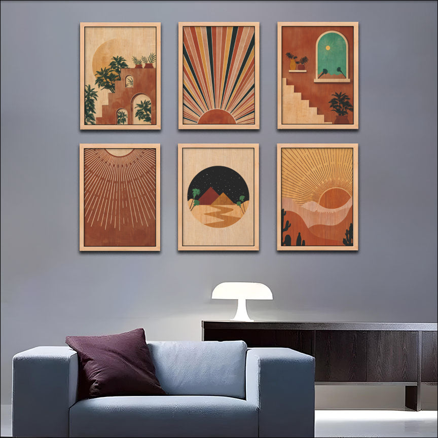 Retro Horizon Wall Frame Set