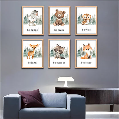 Cute Forest Friends Inspirational Wall Frame