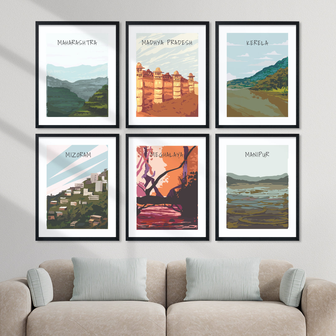 Incredible India Wall Frame Set