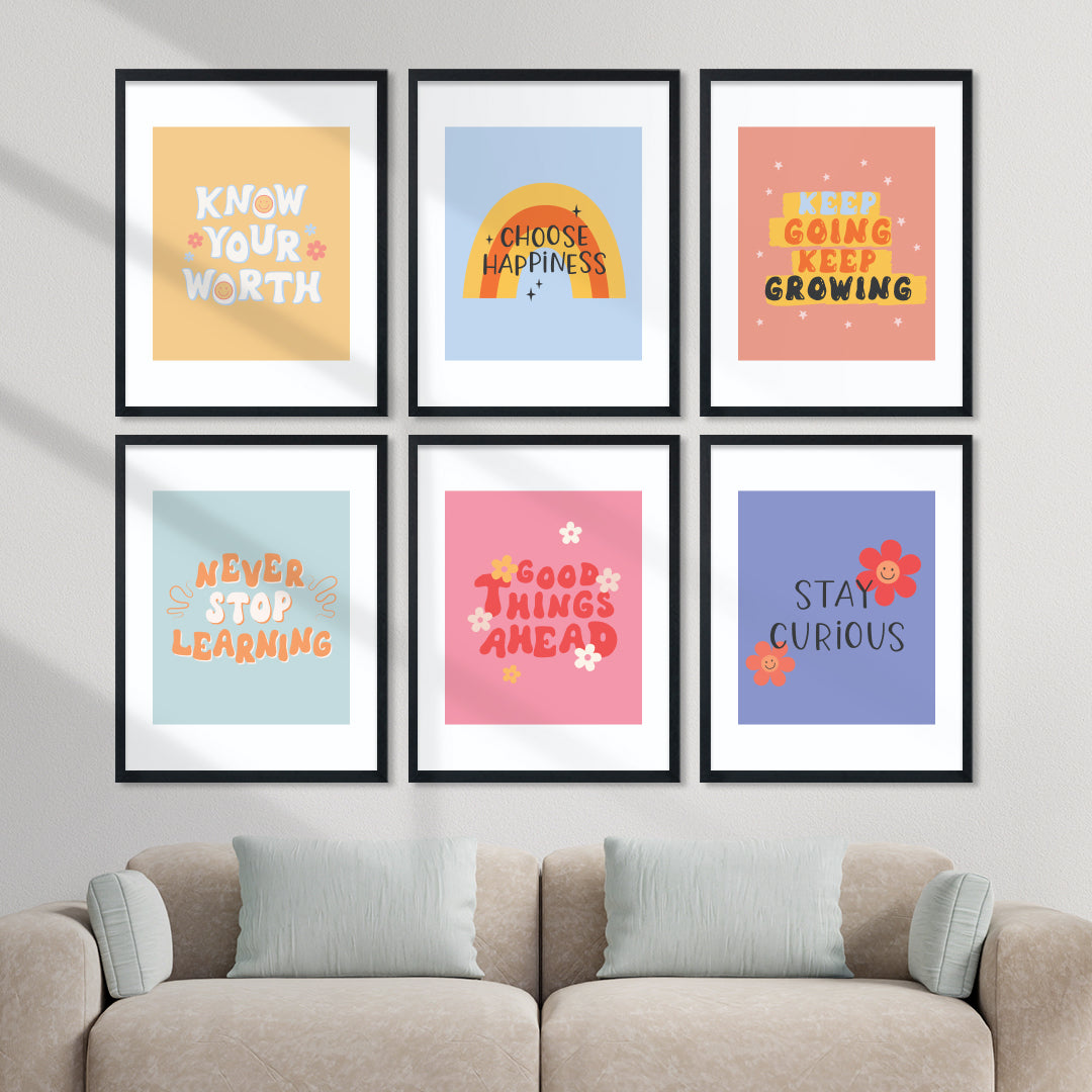 Colorful Motivational Wall Frame