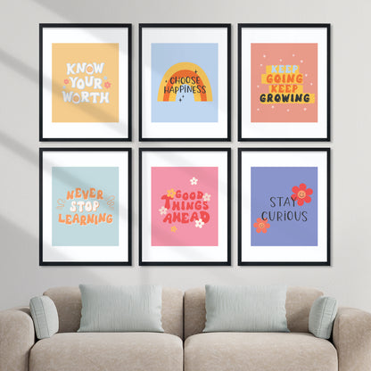Colorful Motivational Wall Frame