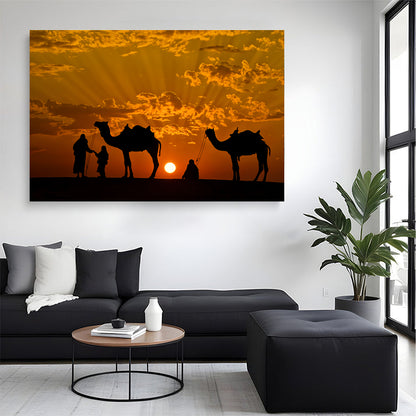 Desert Sunset Wall Canvas