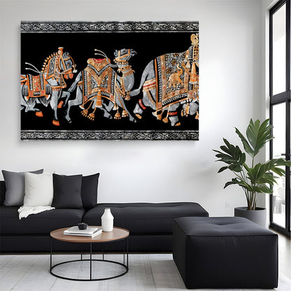 Royal Procession Wall Canvas