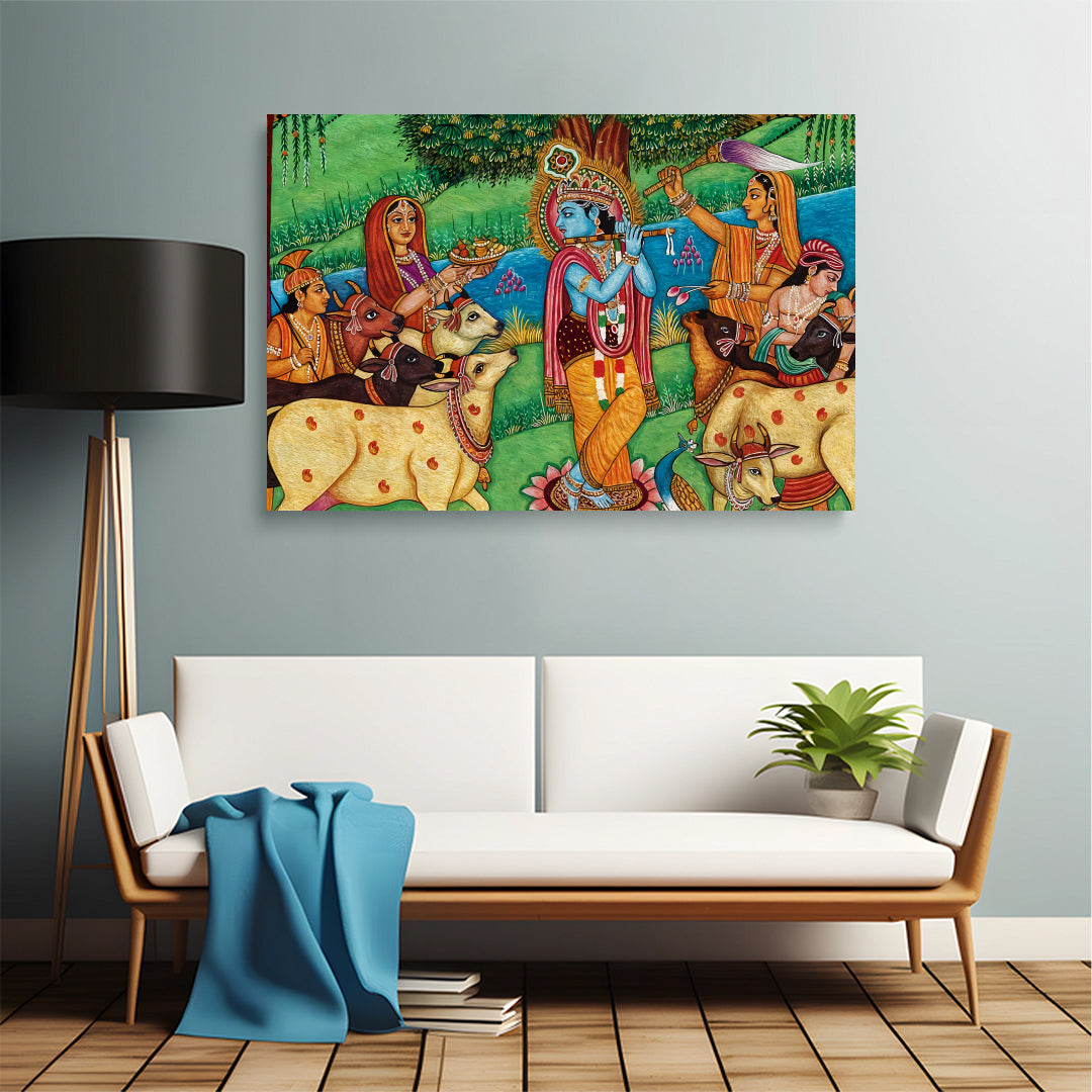 Lord Krishna Wall Canvas