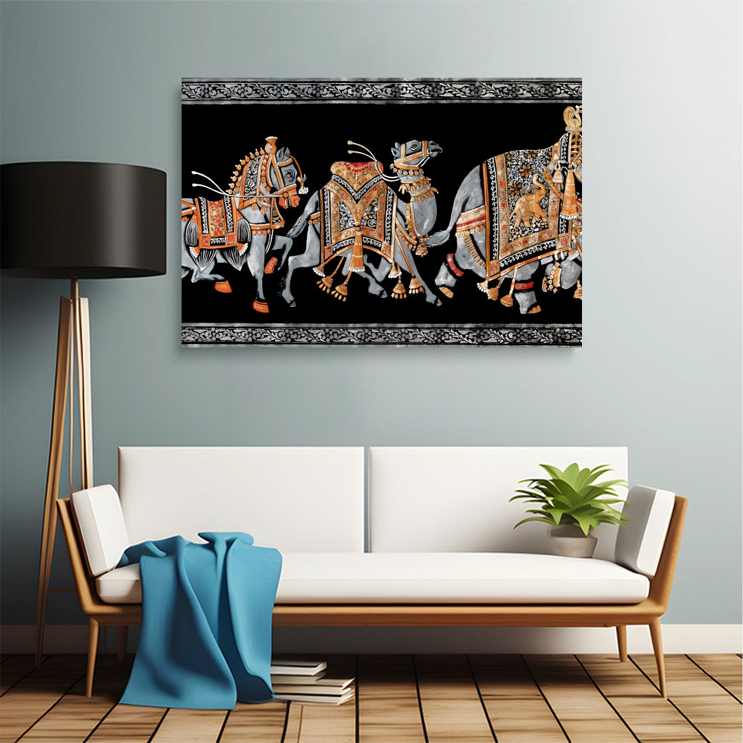 Royal Procession Wall Canvas