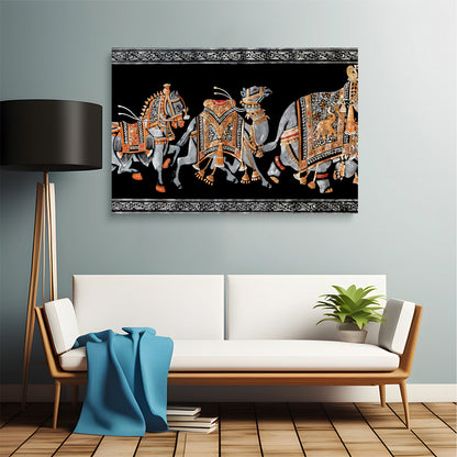 Royal Procession Wall Canvas