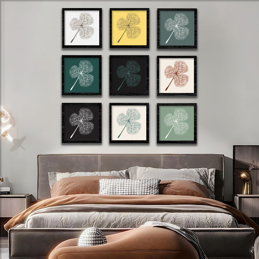 Aesthetic Leaf Illustration Wall Frame Set