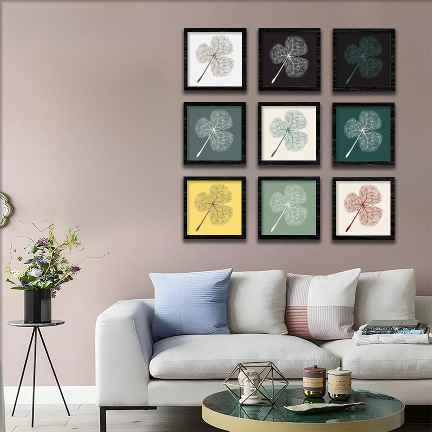 Aesthetic Leaf Illustration Wall Frame Set