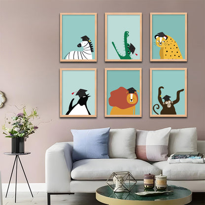 Graduation Animals Wall Art Set