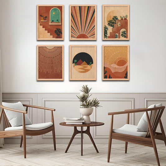 Retro Horizon Wall Frame Set